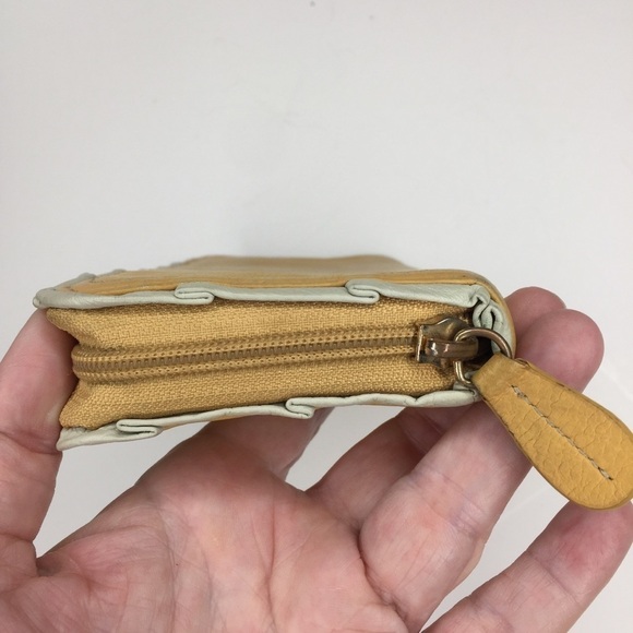 BARR + Barr New York Yellow Leather Wallet - Picture 4 of 8